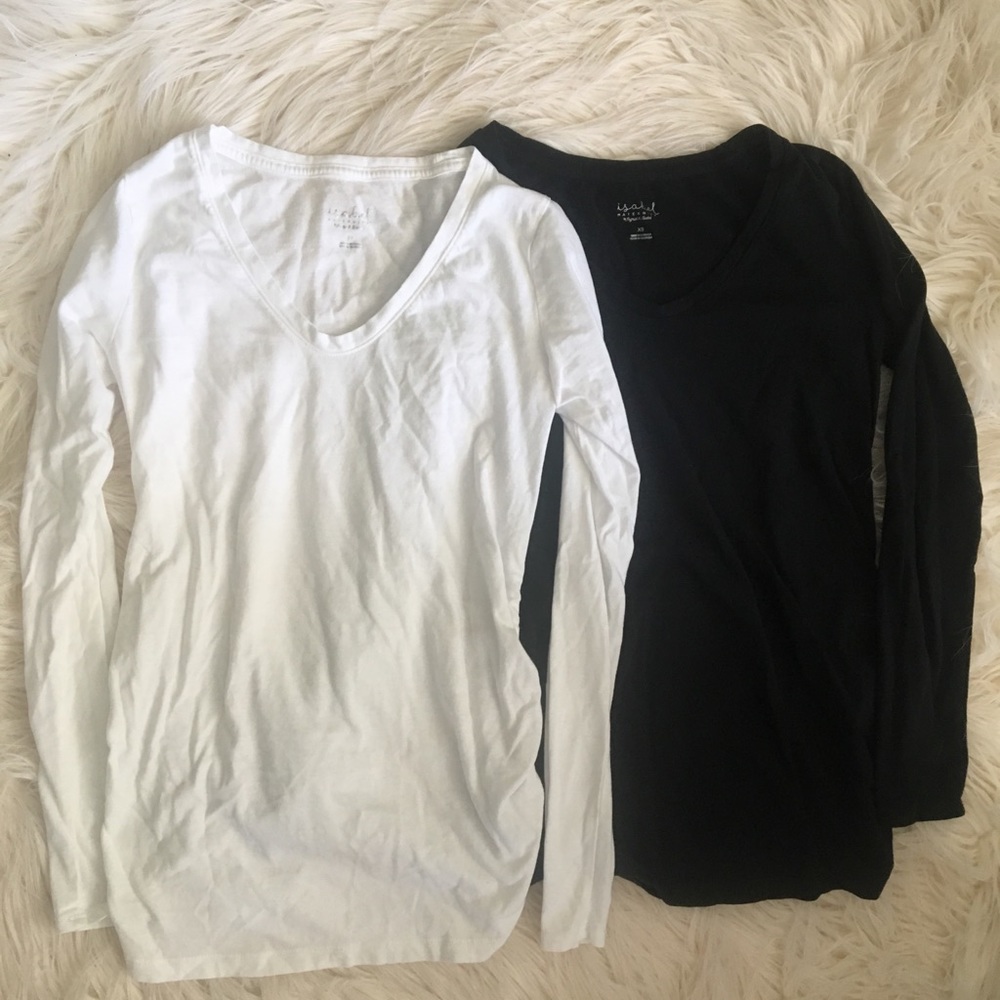 Bundle of Maternity Long Sleeve T- Shirts, size XS